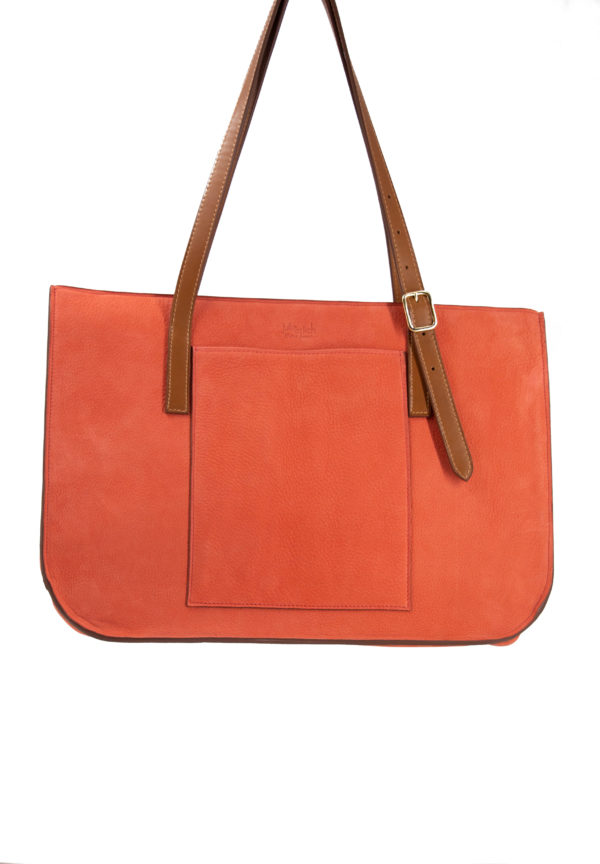 Sac Nana Star cuir Corail