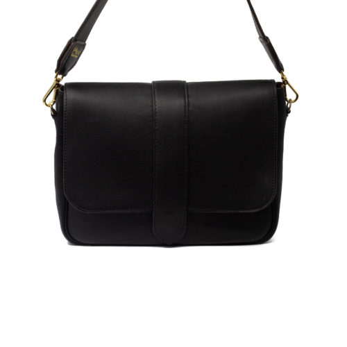 Sac Grand Paris cuir Noir - avant