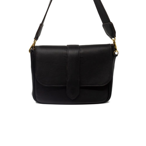 Sac Paris cuir Noir - avant