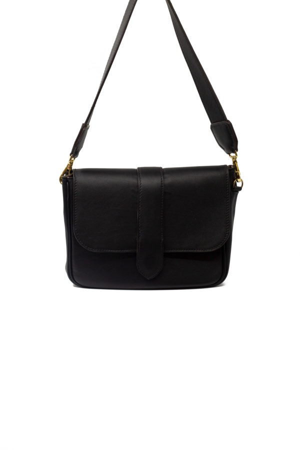 Sac Paris cuir Noir - avant