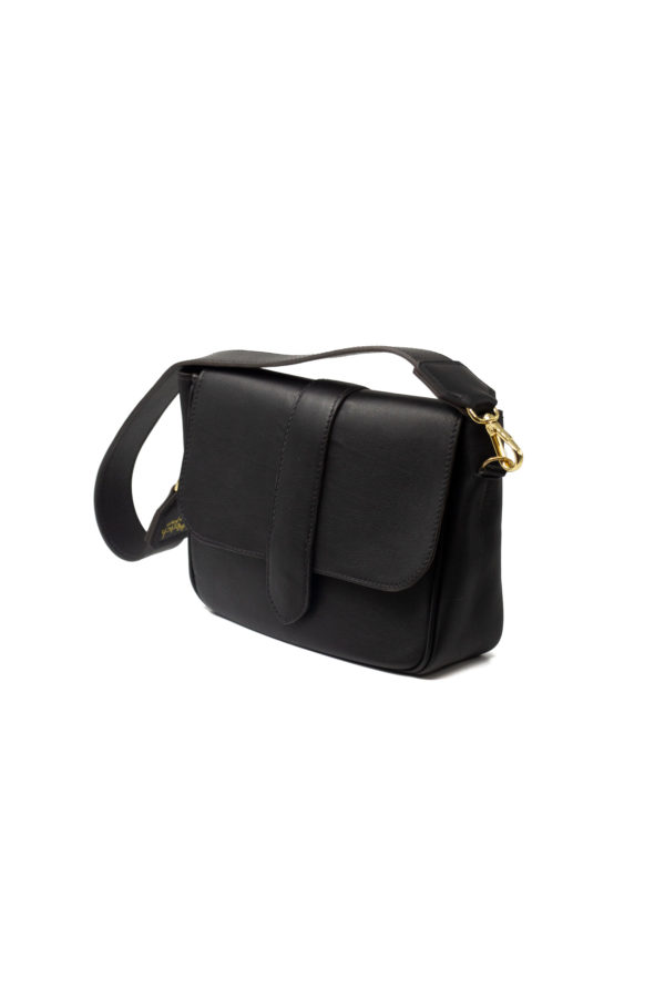 Sac Paris cuir Noir - côté