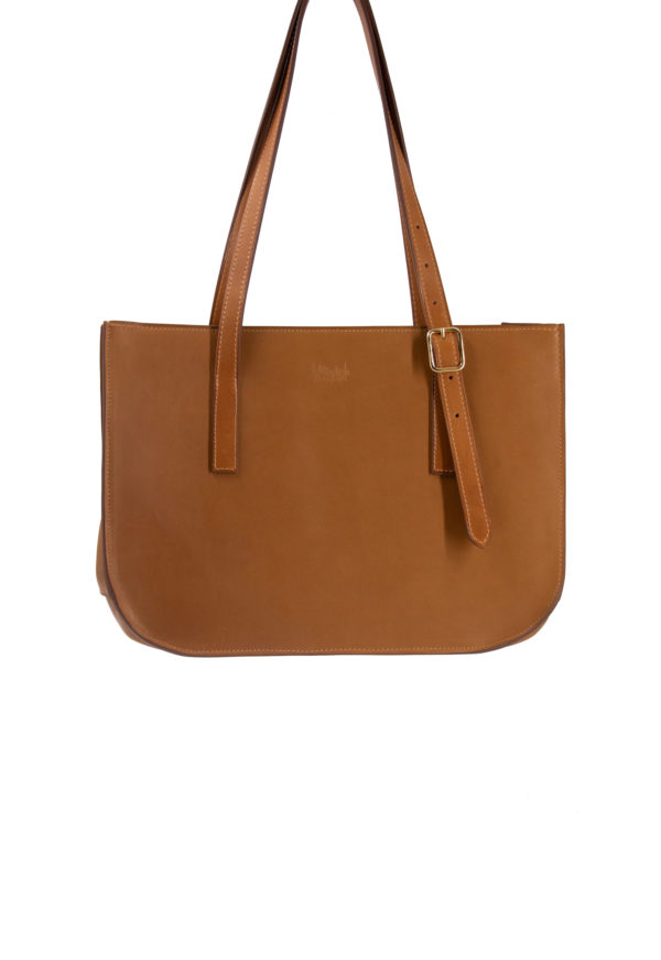 Sac Petit Nana cuir Cognac avant