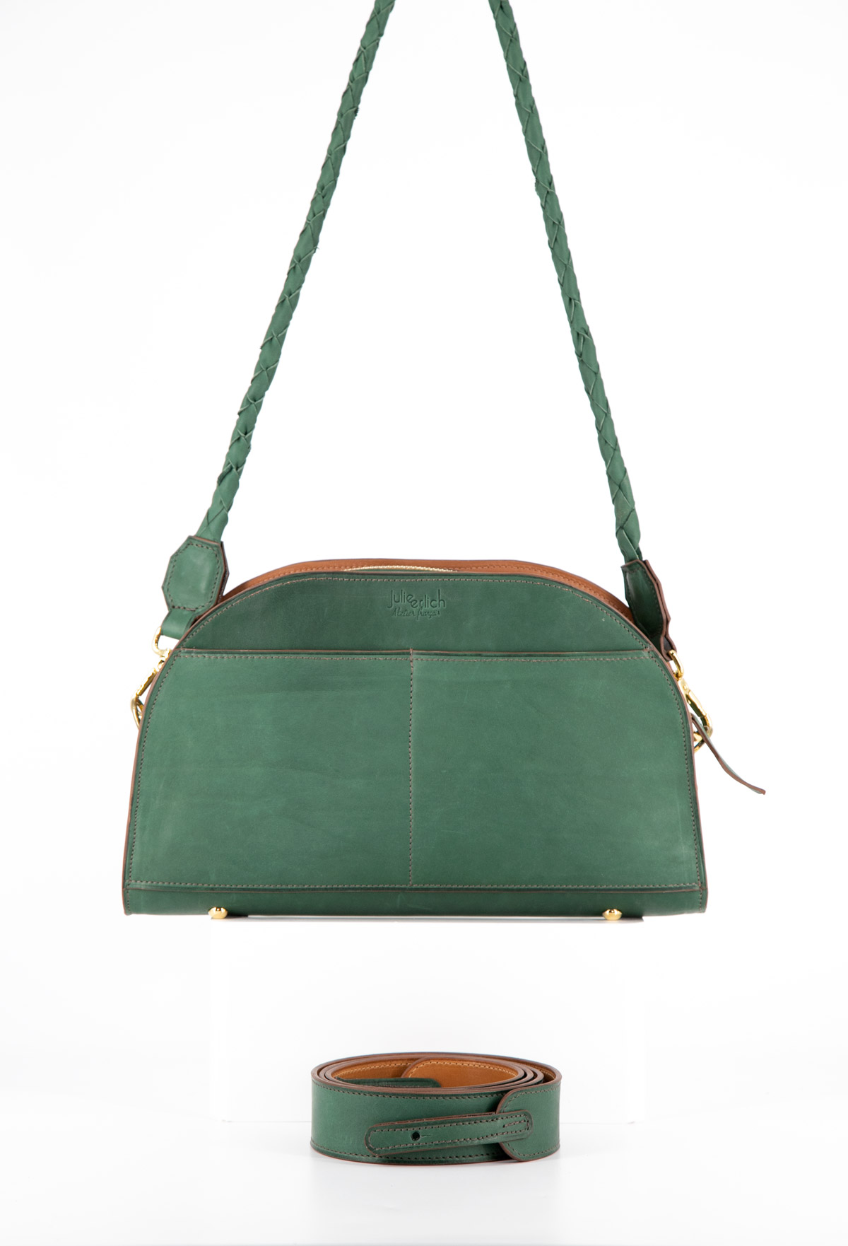 sac a main vert bouteille