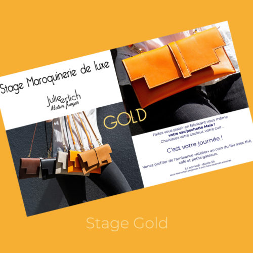 stage maroquinerie gold